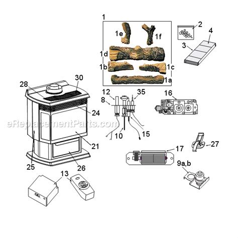 majestic gas stove parts